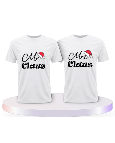 Mr. und Mrs. Claus Christmas Couple T-Shirts kaufen | Paarpulli