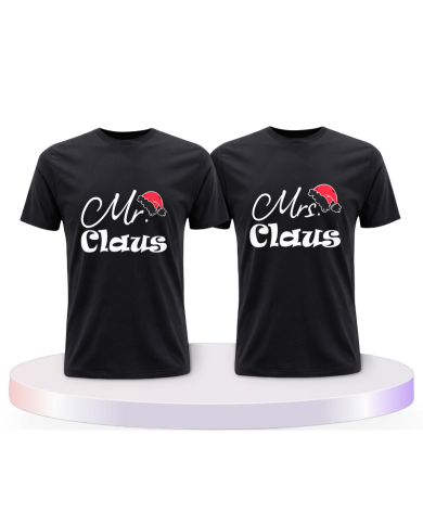 Mr. und Mrs. Claus Christmas Couple T-Shirts kaufen | Paarpulli