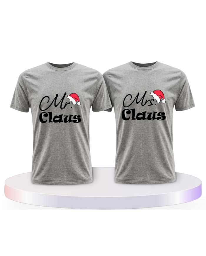 Mr. und Mrs. Claus Christmas Couple T-Shirts kaufen | Paarpulli