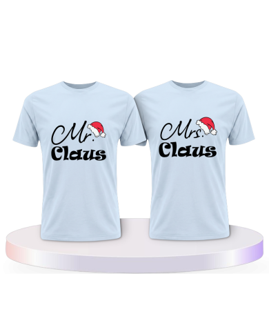 Mr. und Mrs. Claus Christmas Couple T-Shirts kaufen | Paarpulli