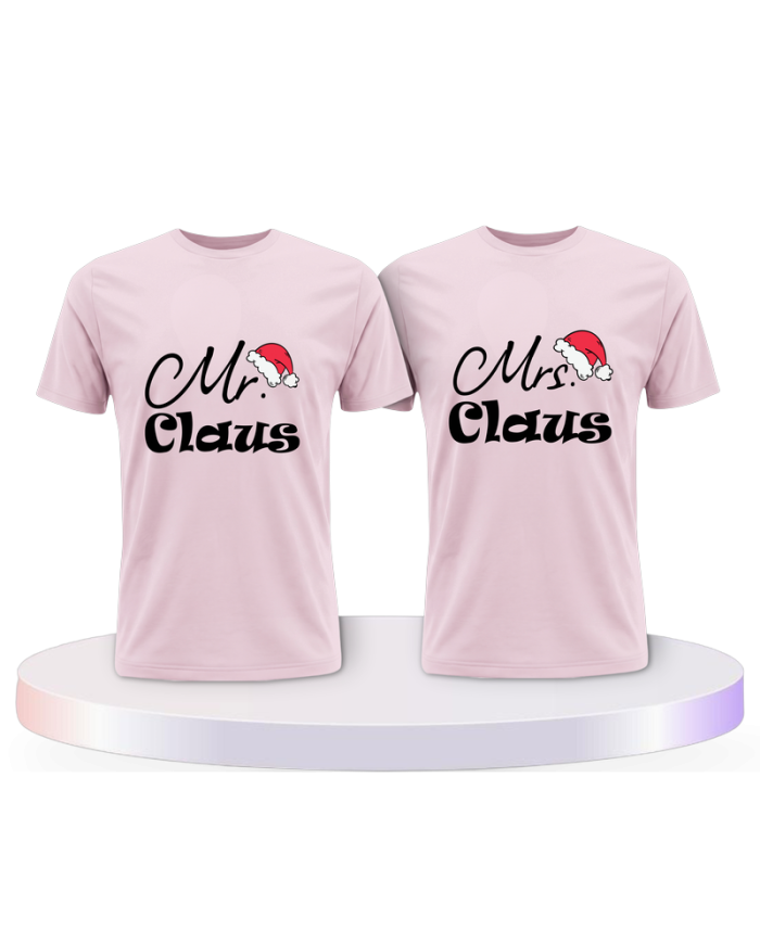 Mr. und Mrs. Claus Christmas Couple T-Shirts kaufen | Paarpulli