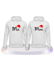 Mr. und Mrs. Weihnachtslook Couple Hoodies kaufen | Paarpulli