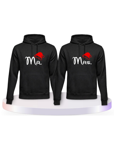 Mr. und Mrs. Weihnachtslook Couple Hoodies kaufen | Paarpulli