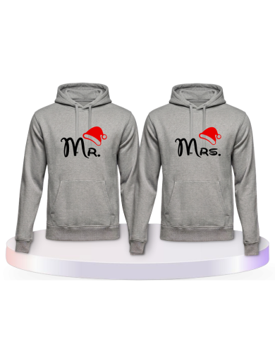 Mr. und Mrs. Weihnachtslook Couple Hoodies kaufen | Paarpulli