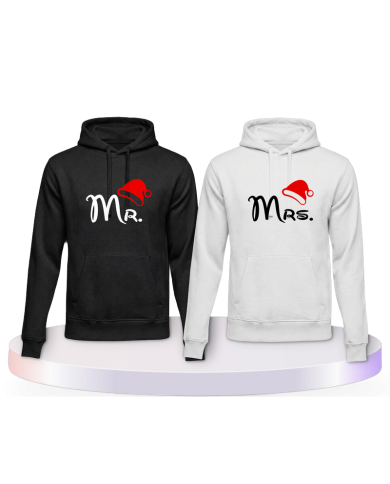 Mr. und Mrs. Weihnachtslook Couple Hoodies kaufen | Paarpulli