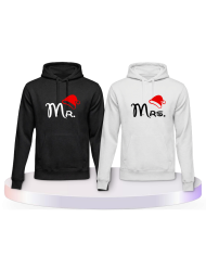 Mr. und Mrs. Weihnachtslook Couple Hoodies kaufen | Paarpulli