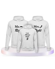 Familien Hoodies Mr. Mrs. & Always Right