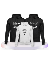 Familien Hoodies Mr. Mrs. & Always Right