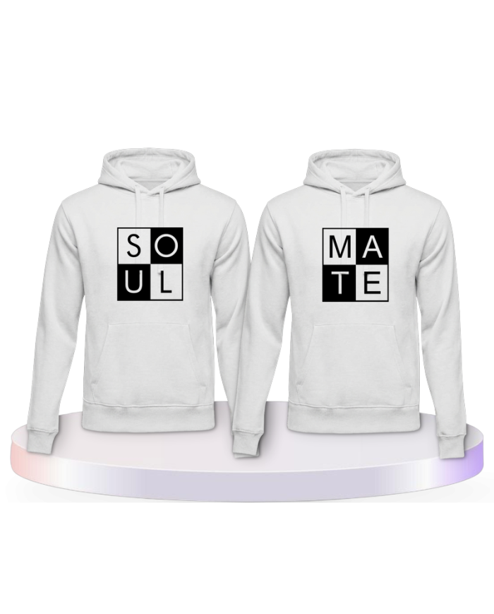 Soul Mate mit coolem Design Couple Hoodies kaufen | Paarpulli