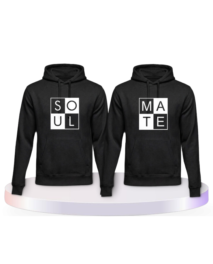 Soul Mate mit coolem Design Couple Hoodies kaufen | Paarpulli