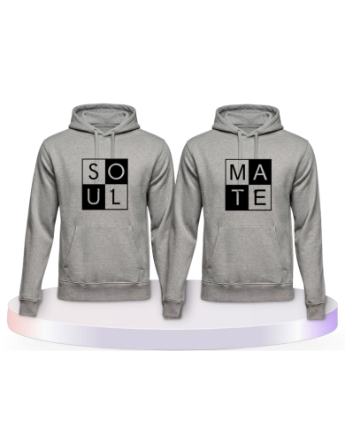 Soul Mate mit coolem Design Couple Hoodies kaufen | Paarpulli