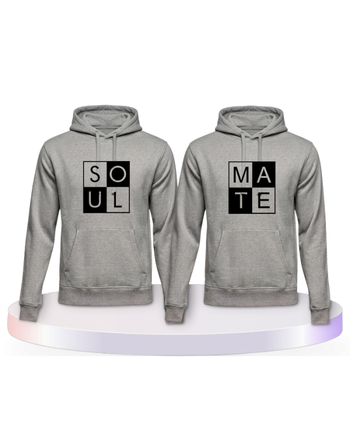 Soul Mate mit coolem Design Couple Hoodies kaufen | Paarpulli