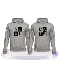 Soul Mate mit coolem Design Couple Hoodies kaufen | Paarpulli