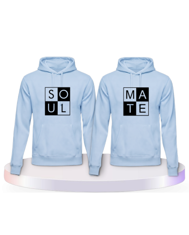 Soul Mate mit coolem Design Couple Hoodies kaufen | Paarpulli