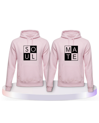 Soul Mate mit coolem Design Couple Hoodies kaufen | Paarpulli