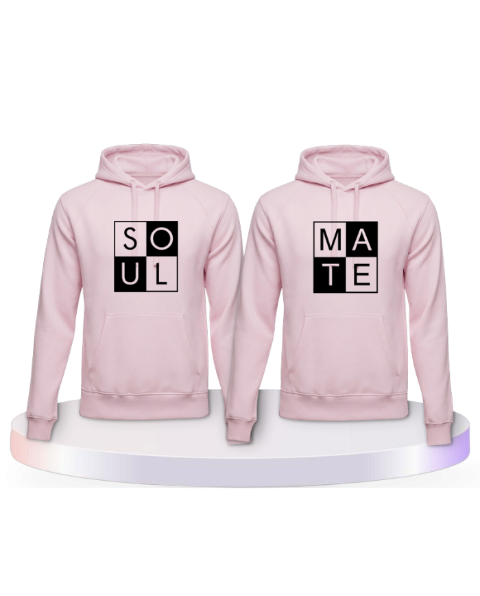 Soul Mate mit coolem Design Couple Hoodies kaufen | Paarpulli