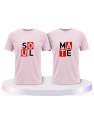 Soul Mate Kasten rot für Seelenverwandte Pärchen T-Shirts | Paarpulli