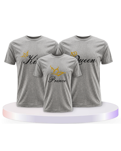 Familie Shirts mit Druck King Queen und Prince oder | Paarpulli