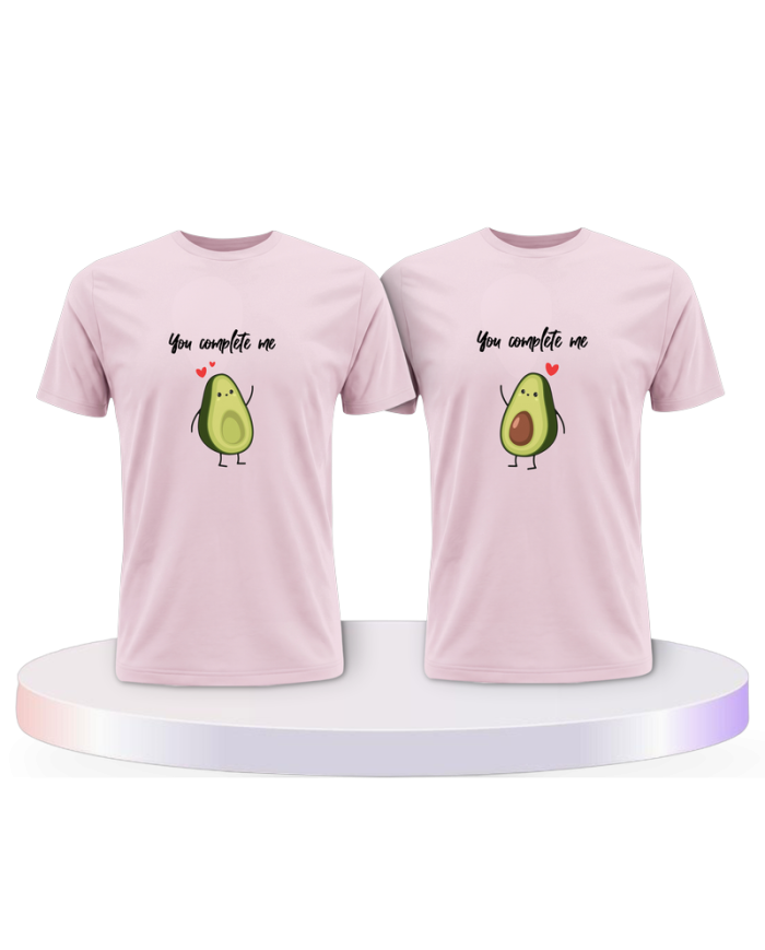 You Complete Me Avocado Couple T-Shirts kaufen | Paarpulli