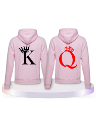 King & Queen Pullis im Kartenspiel Design Pärchen T-Shirts | Paarpulli
