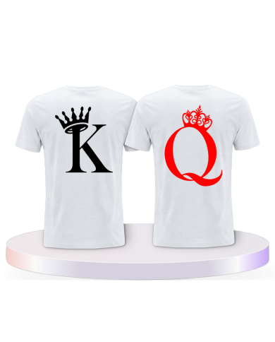 King & Queen T Shirts im Kartenspiel Design Partner | Paarpulli