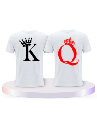 King & Queen T Shirts im Kartenspiel Design Partner | Paarpulli