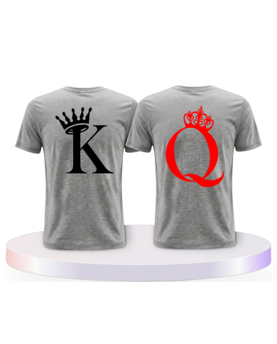 King & Queen T Shirts im Kartenspiel Design Partner | Paarpulli