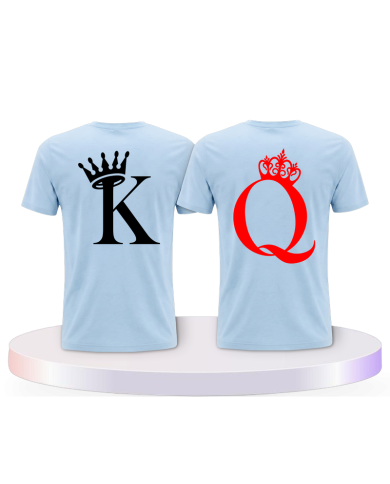 King & Queen T Shirts im Kartenspiel Design Partner | Paarpulli