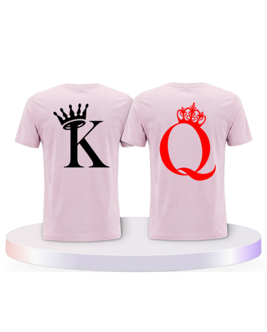 King & Queen T Shirts im Kartenspiel Design Partner | Paarpulli