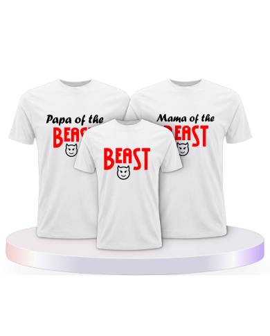Beast im Familienset T-Shirts | Paarpulli