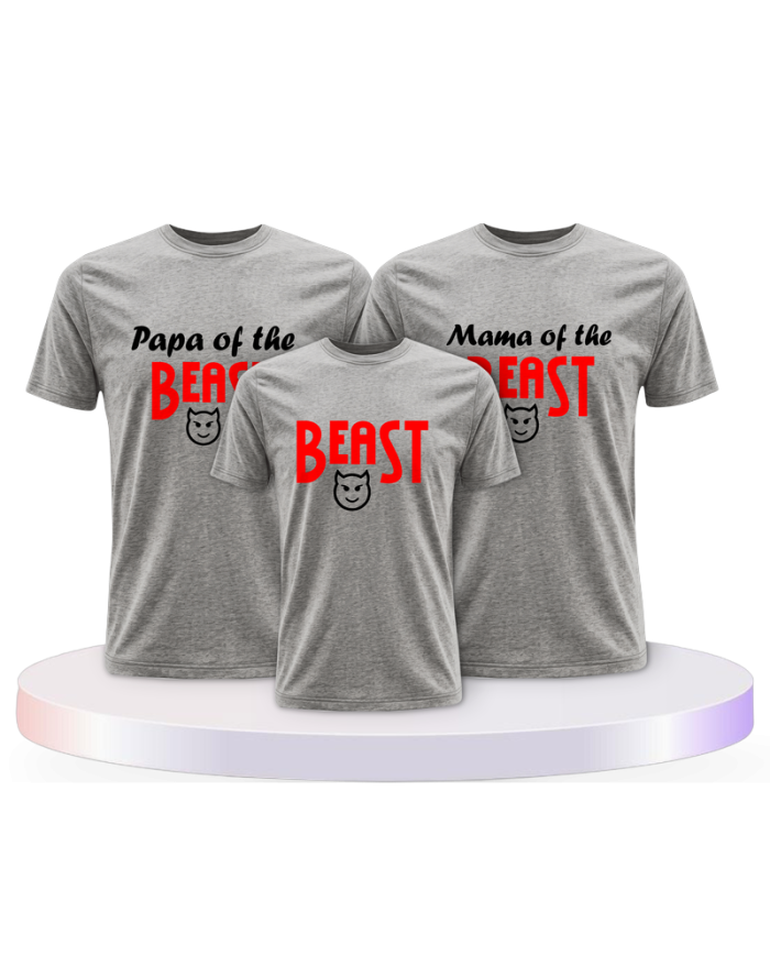 Beast im Familienset T-Shirts | Paarpulli