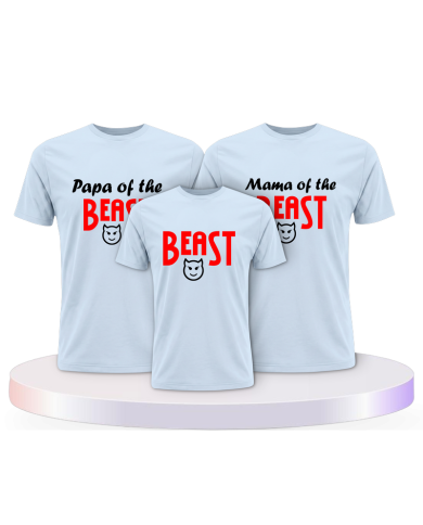 Beast im Familienset T-Shirts | Paarpulli