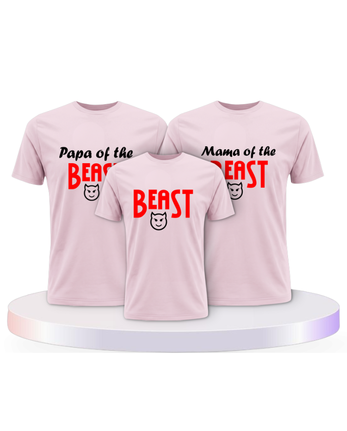 Beast im Familienset T-Shirts | Paarpulli