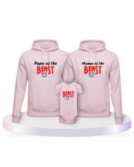 Beast Familienset Hoodies mit Babybody | Paarpulli