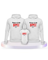 Beast Familienset Hoodies mit Babybody | Paarpulli
