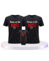 Beast Familienset T-Shirts mit Babybody | Paarpulli