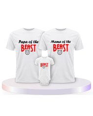 Beast Familienset T-Shirts mit Babybody | Paarpulli