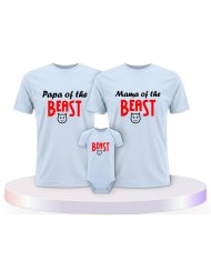 Beast Familienset T-Shirts mit Babybody | Paarpulli