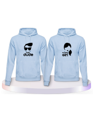 Hot Dude Sweet Girl Pärchen Hoodies | Paarpulli