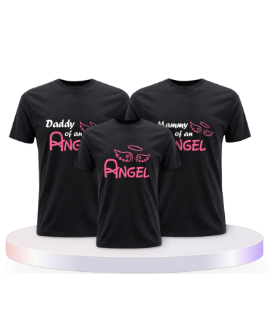 Daddy Angel, Mommy Angel und Angel als Familienlook