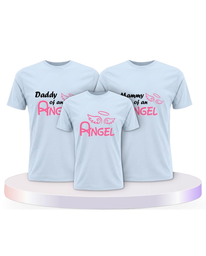 Daddy Angel, Mommy Angel und Angel als Familienlook