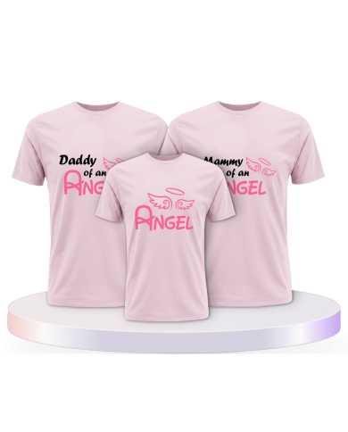 Daddy Angel, Mommy Angel und Angel als Familienlook