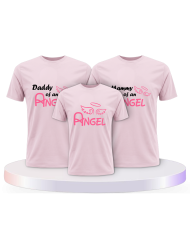 Daddy Angel, Mommy Angel und Angel als Familienlook