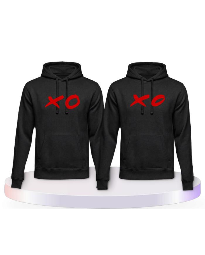 Partnerlook Hoodies mit XO | Paarpulli