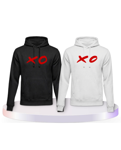 Partnerlook Hoodies mit XO | Paarpulli