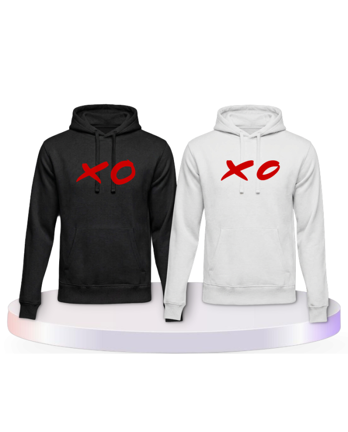 Partnerlook Hoodies mit XO | Paarpulli