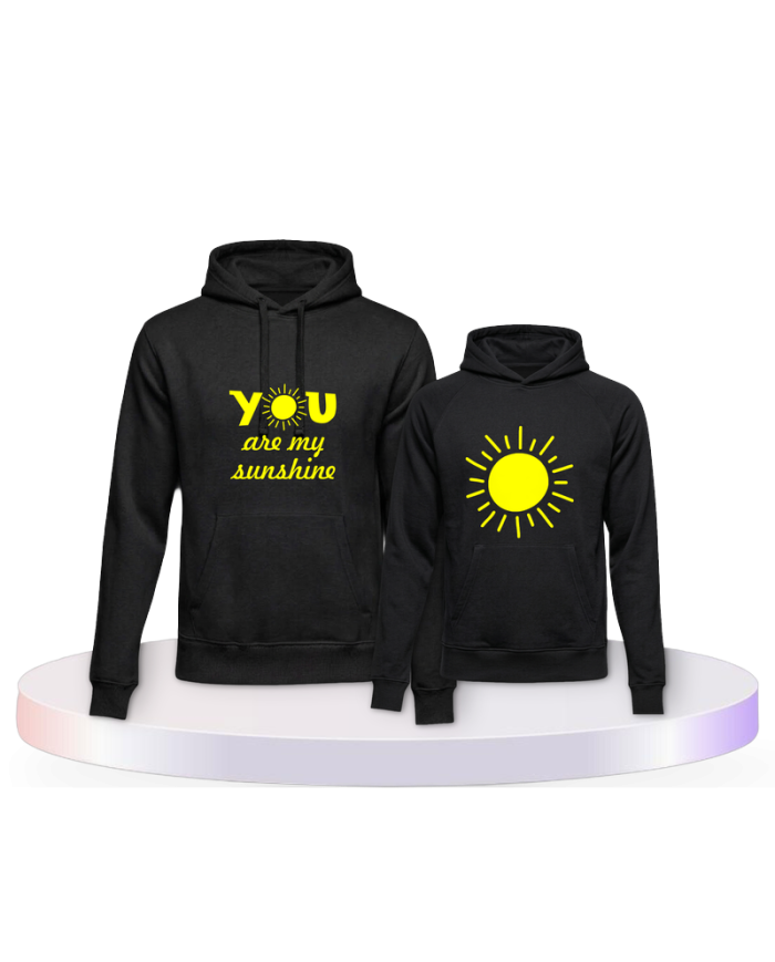 You are my Sunshine für Eltern-Kind Hoodies | Paarpulli