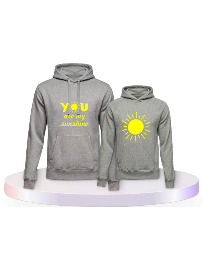 You are my Sunshine für Eltern-Kind Hoodies | Paarpulli