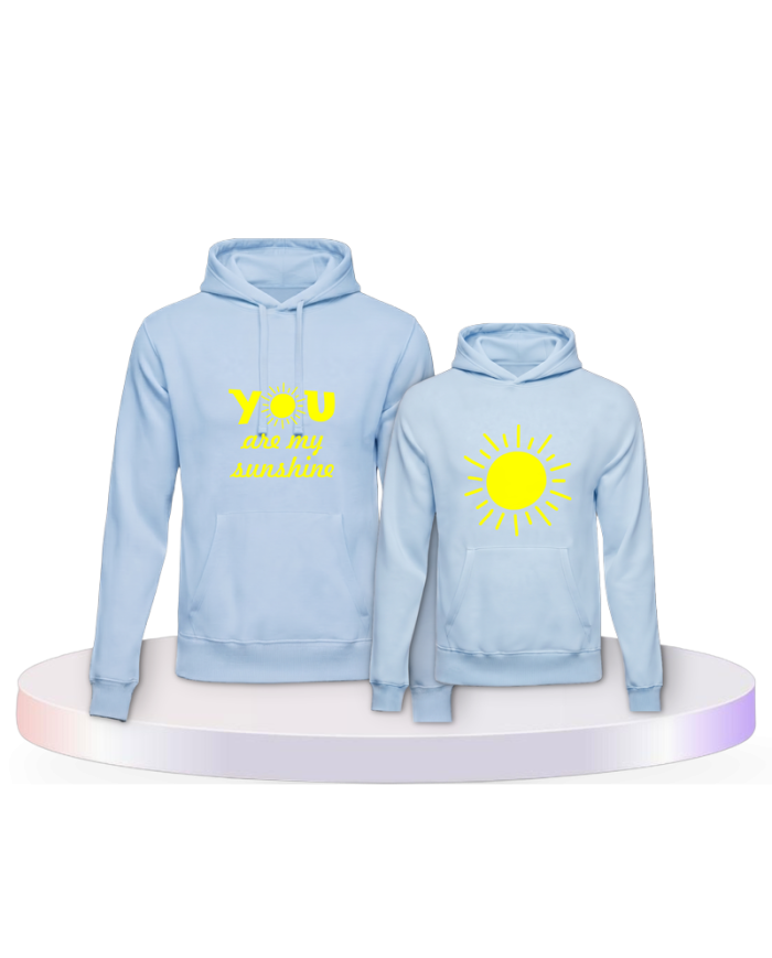 You are my Sunshine für Eltern-Kind Hoodies | Paarpulli