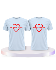 Sisters Forever mit Herz Couple T-Shirts kaufen | Paarpulli